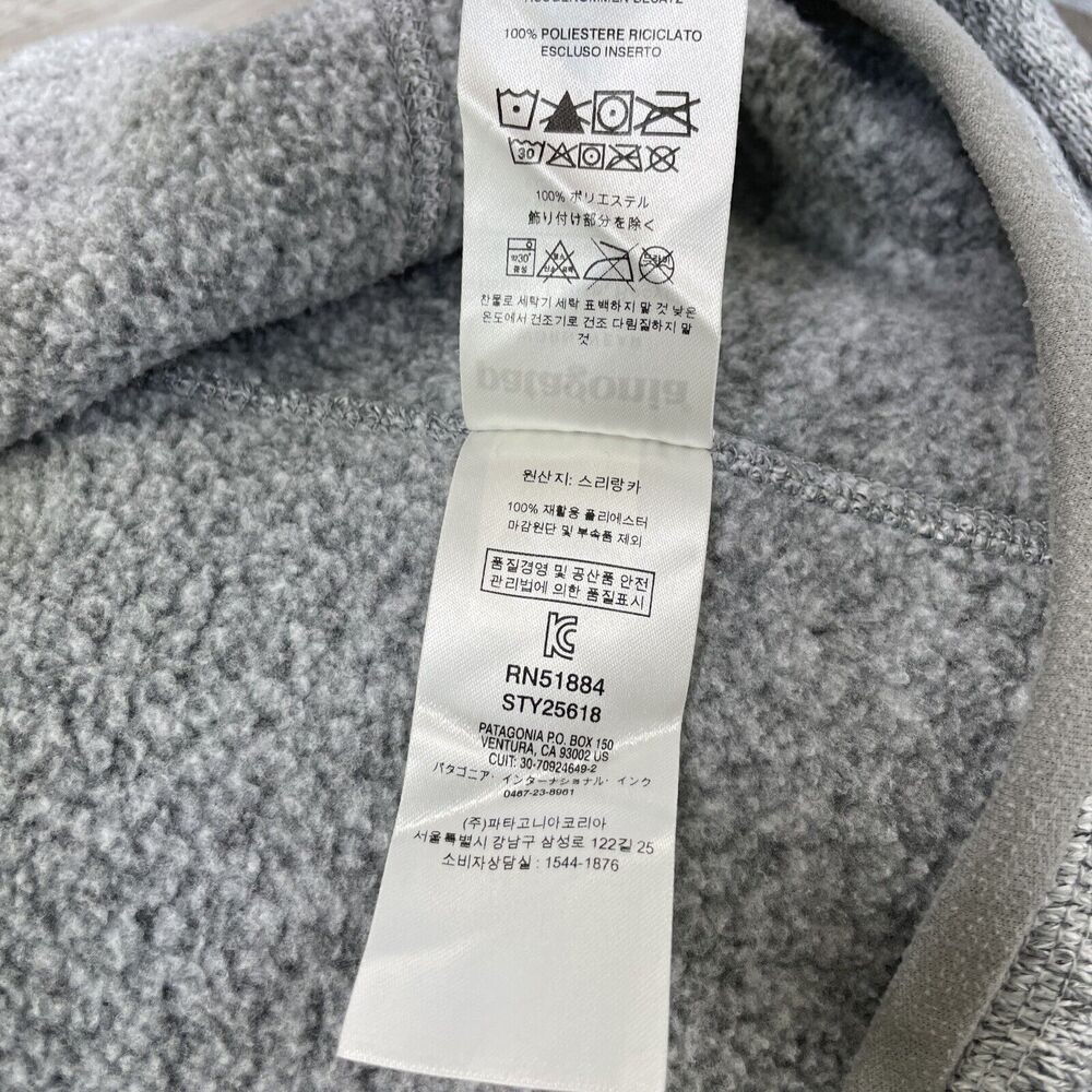 Patagonia Fleece Better Sweater Gray 1/4 Zip Fleece Heathered Womens Size Small - Picture 16 of 16